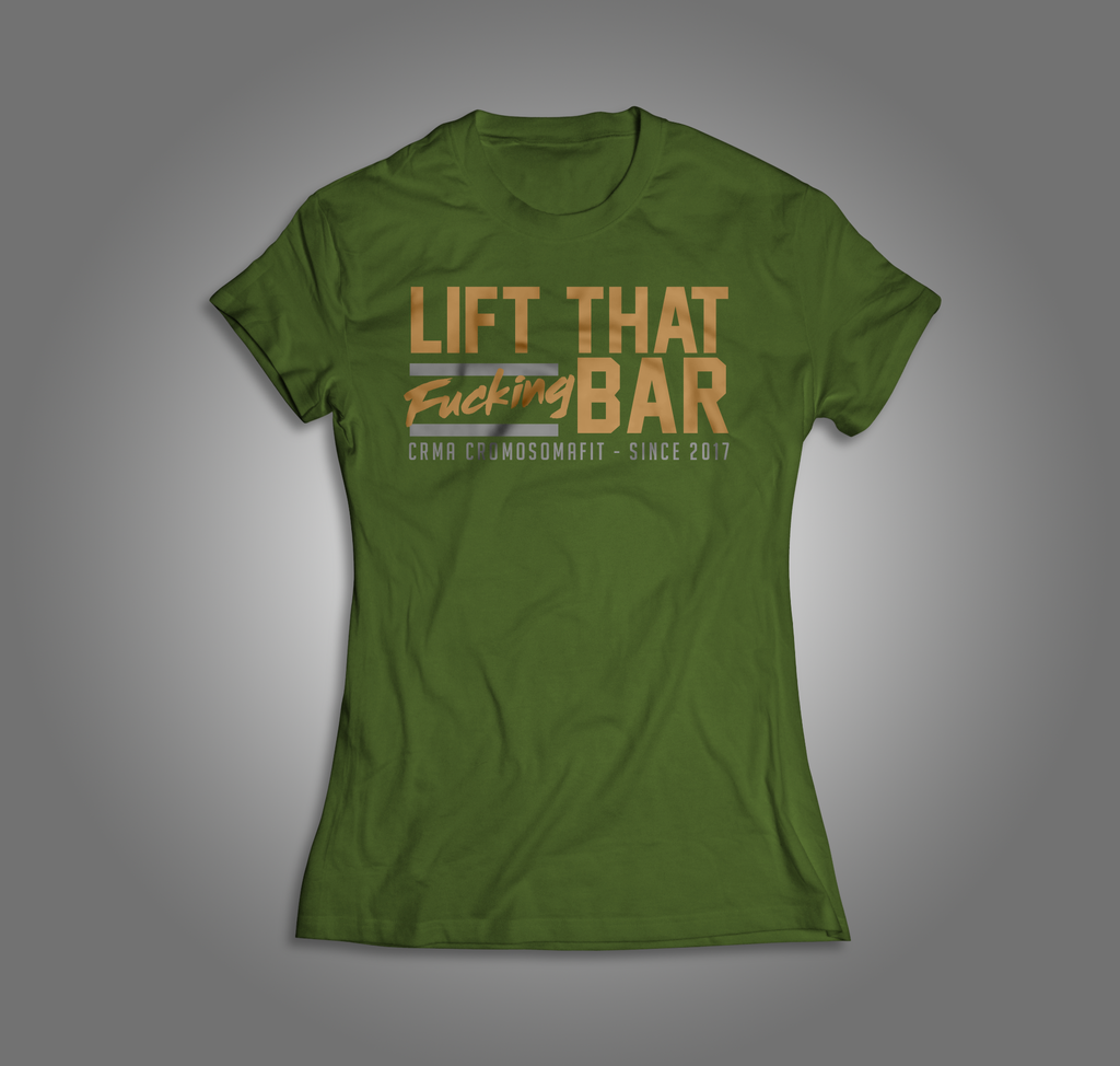 Playera para entrenar CRMA LIFT THAT FCKN BAR Mujer Cromosomafit