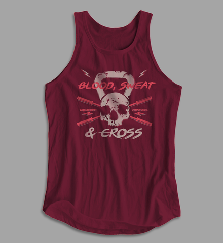 Playera CF SKULL  TankTop entrenamiento fitness DAMA